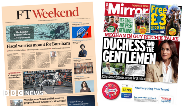 The Papers: ‘Fiscal worries mount’ and ‘Meghan in Guy Ritchie talks’