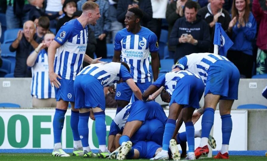 EPL table: Brighton overtake Arsenal at top, Liverpool draw at Newcastle