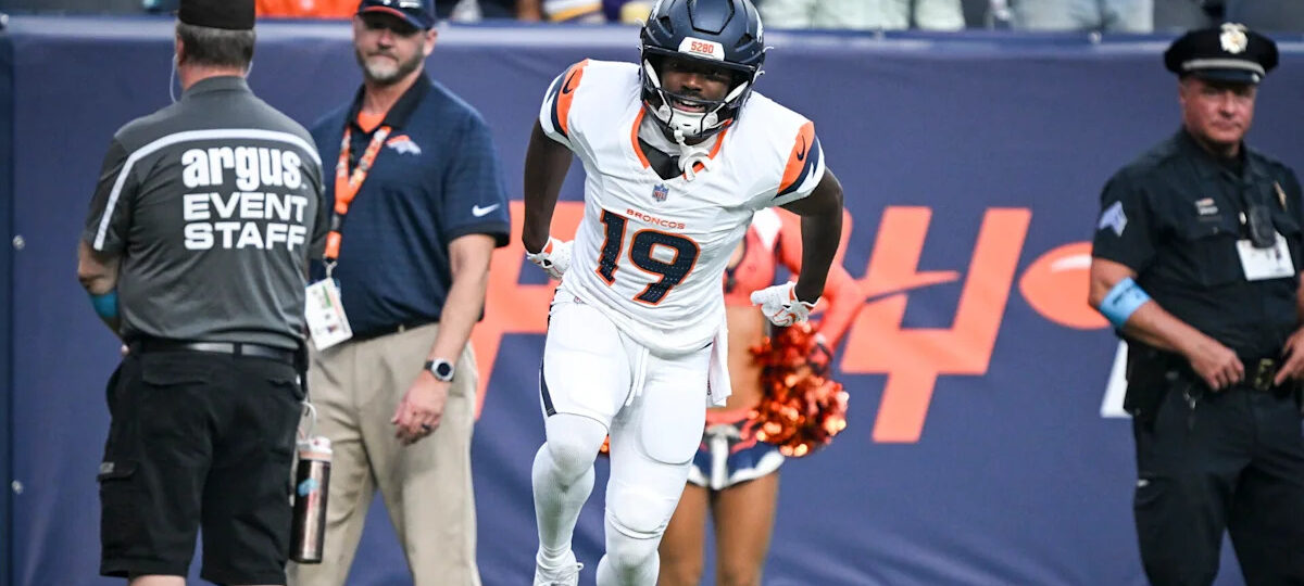 Marvin Mims bruised his foot, Broncos think he'll be fine