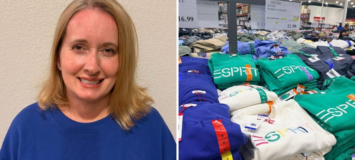 Nostalgia hit me in the Costco clothing aisle. I bought the $17 Esprit sweatshirt and love it.