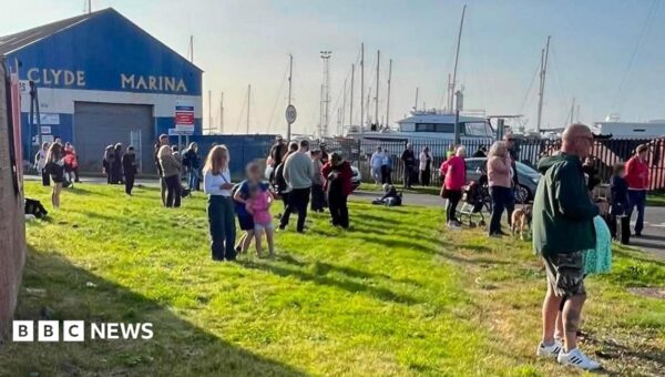 Arran ferry evacuated over ‘bomb threat’ as passenger rescued from sea