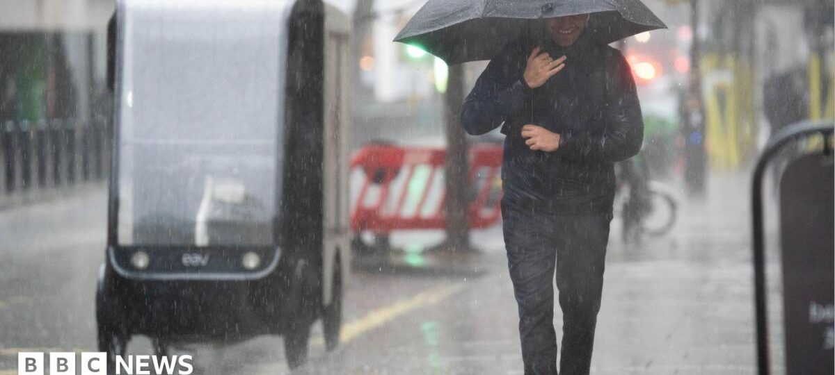 Thunderstorm warnings issued for parts of UK with flash flooding expected