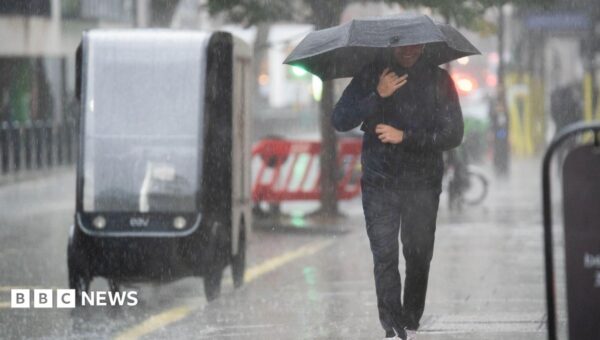 Thunderstorm warnings issued for parts of UK with flash flooding expected