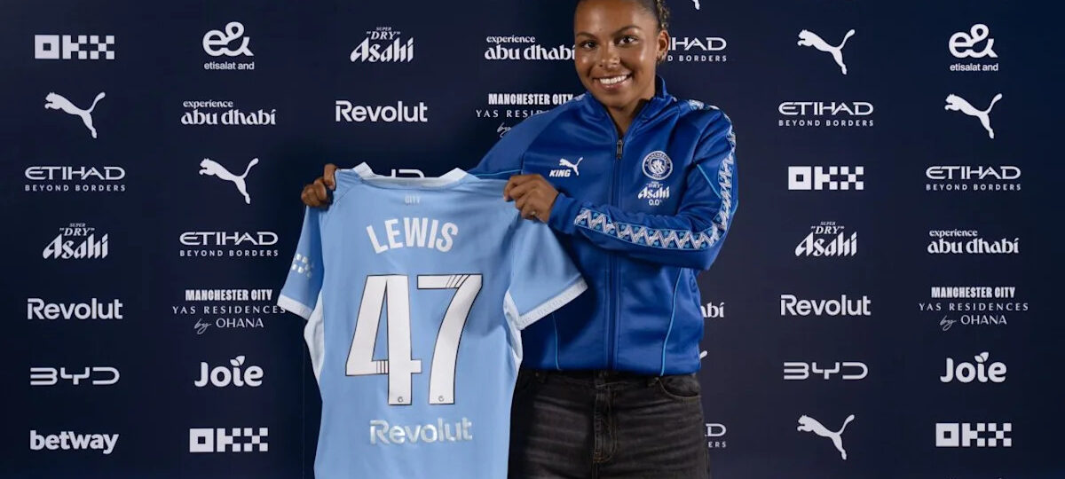Manchester City defender Lewis signs first professional deal