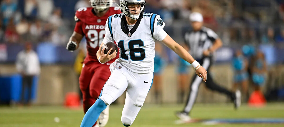 Panthers QB Haynes King week-to-week with hamstring injury after game-winning TD vs. Cardinals