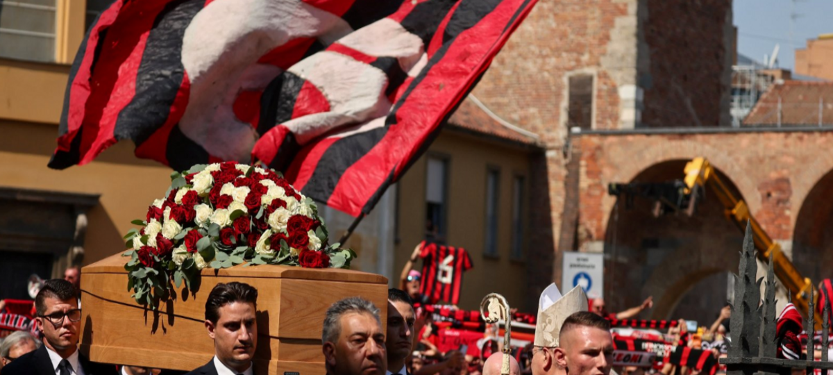 Mourners line streets of Milan for legend Baresi's funeral
