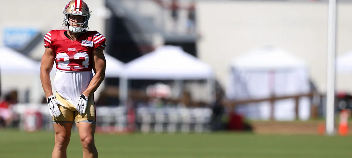 Christian McCaffrey sore, but OK as 49ers manage his workload