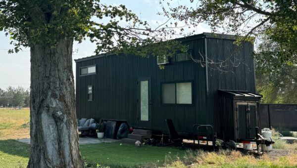 We moved our 350-square-foot tiny home from the mountains of California to a city in the Pacific Northwest