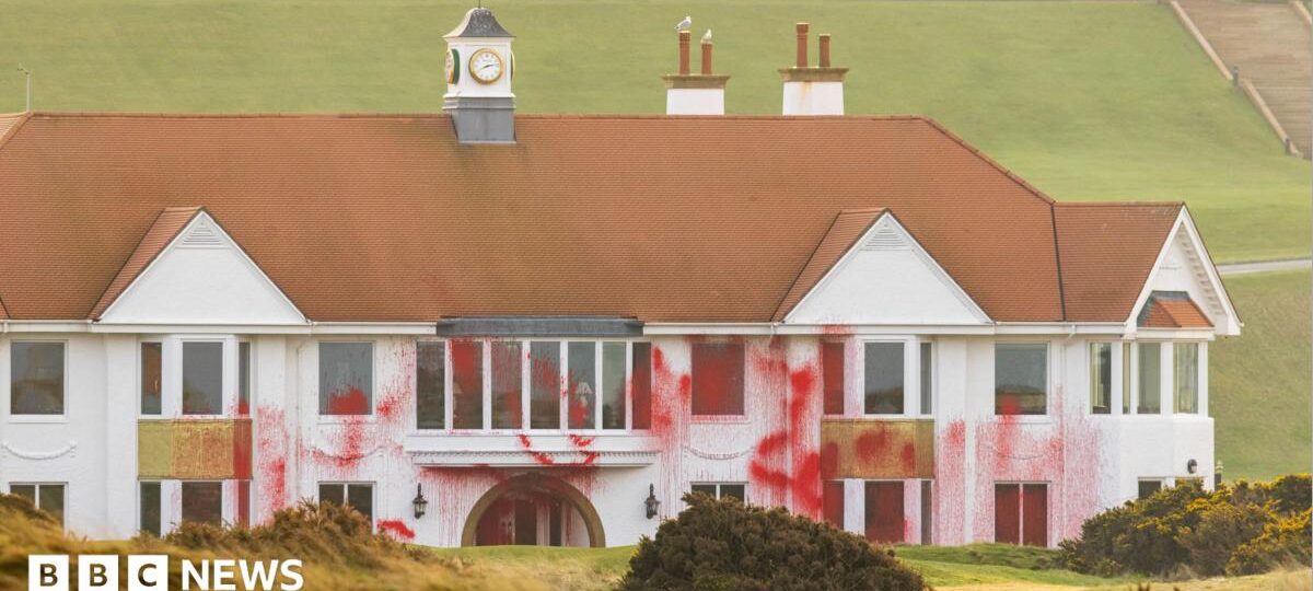 'Terrorist connection' over Trump Turnberry vandalism charges
