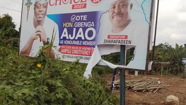Oyo 2027: APC chieftain raises alarm over destruction of billboards, seeks security intervention