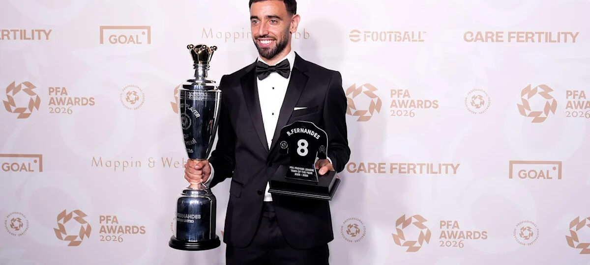 Bruno Fernandes and Khadija Shaw win PFA Player of the Year awards