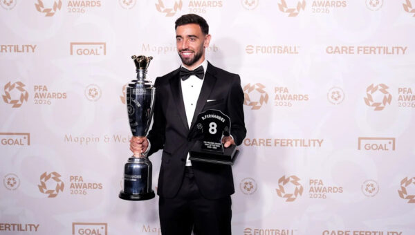 Bruno Fernandes and Khadija Shaw win PFA Player of the Year awards