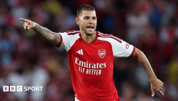 Guimaraes makes Arsenal debut in draw with Como