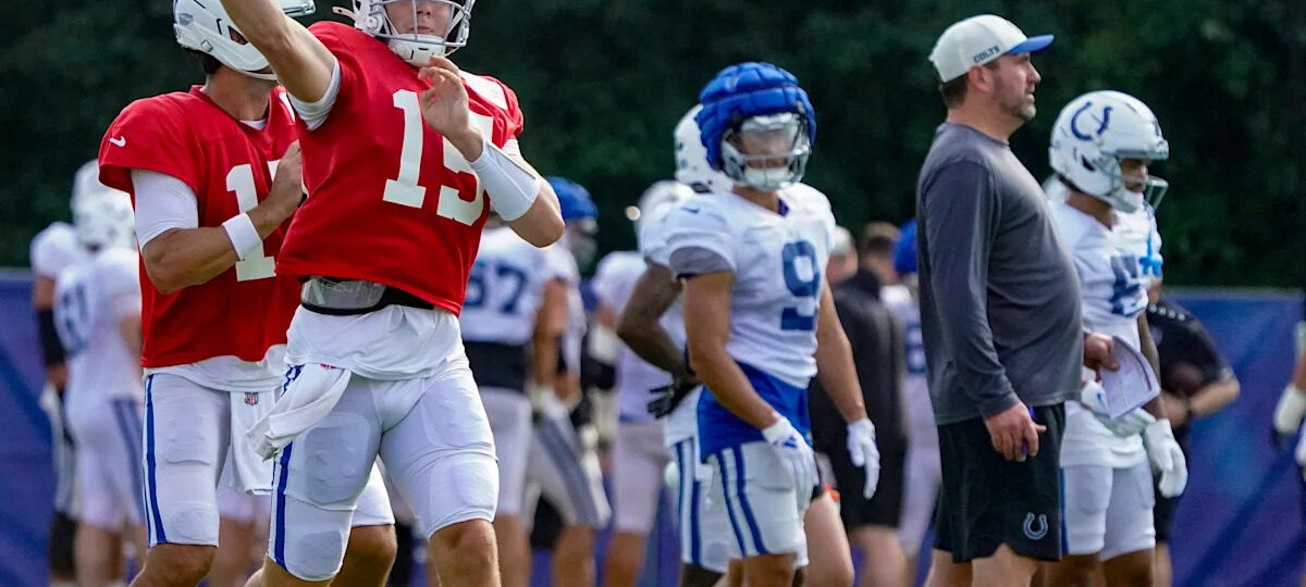 Who will start at quarterback for Colts in preseason game v. Falcons?