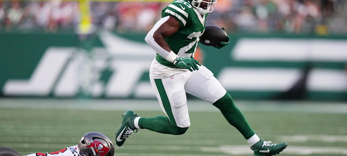 Jets running back Breece Hall sidelined 2-to-3 weeks with a groin strain, expected back for Week 1