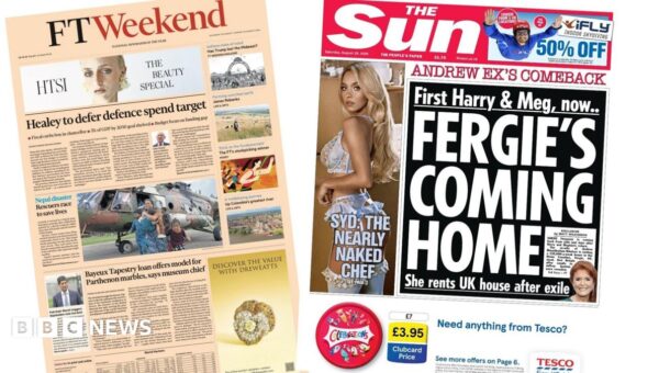‘Healey to defer defence spend target’ and ‘Fergie’s coming home’