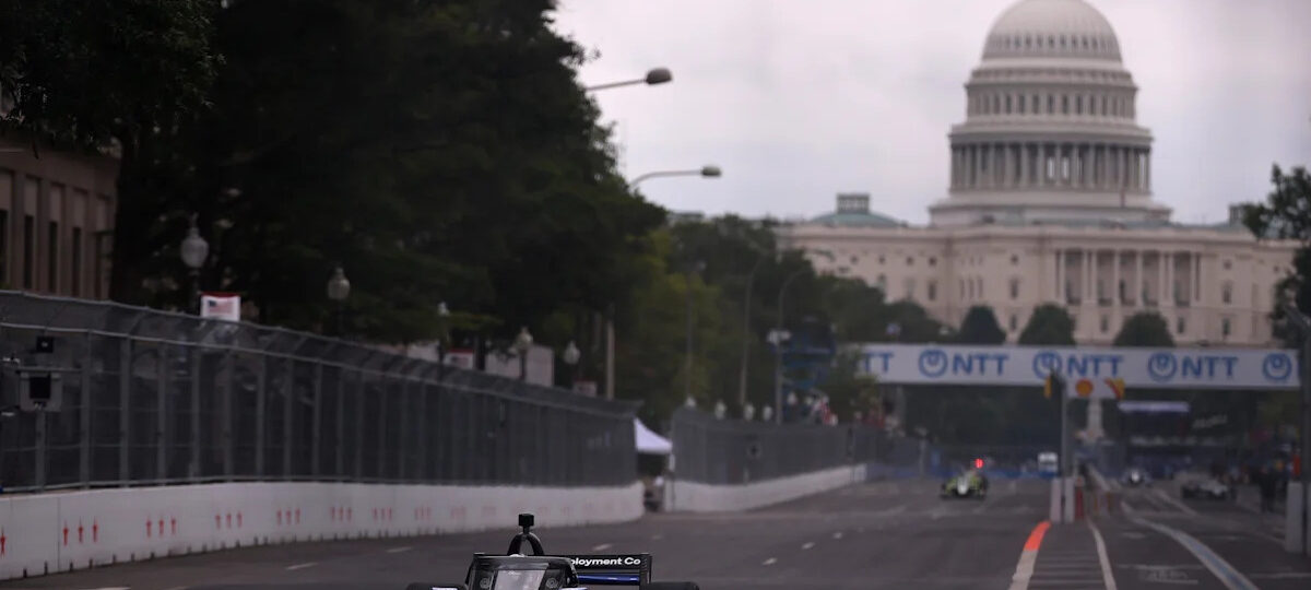 IndyCar starting lineup for race in Washington D.C., in August 2026