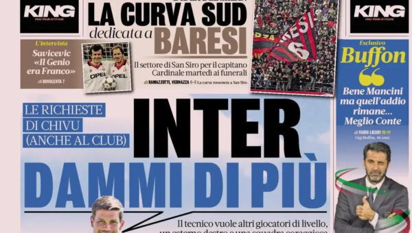 Today’s Papers: Alajbegovic arrives, Baresi tributes, Infantino no confidence