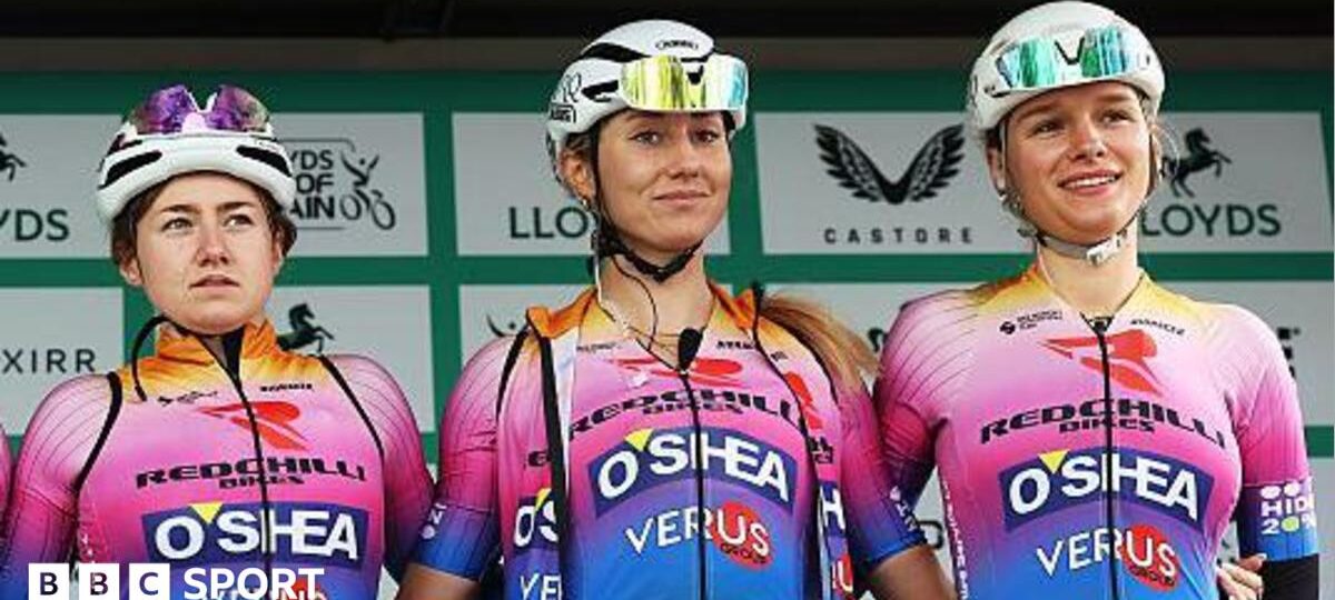 Rider 'nearly hit' by car on day one of Tour of Britain Women