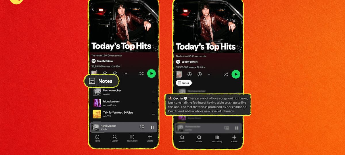 Spotify’s new Playlist Notes let users and editors explain their song picks