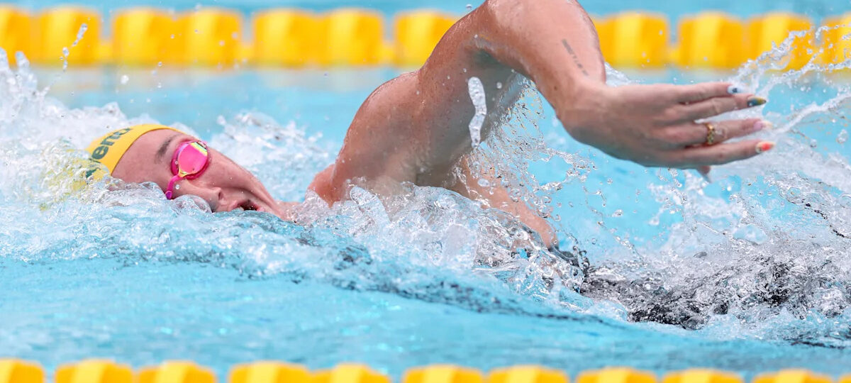 Australian Lani Pallister upsets Katie Ledecky to win Pan Pacs gold in 400m freestyle