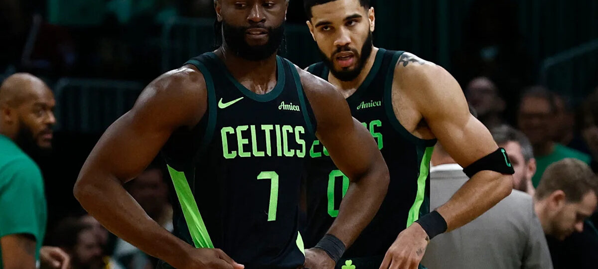 Jaylen Brown's blunt 2-word response on talking to Jayson Tatum after 76ers trade