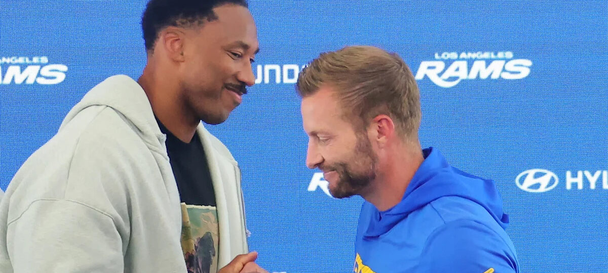 Sean McVay has loved getting to know Myles Garrett outside of football