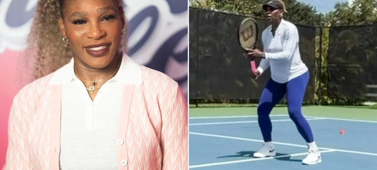 Serena Williams Shares Footage of Herself Back on the Court amid Her Return to Tennis