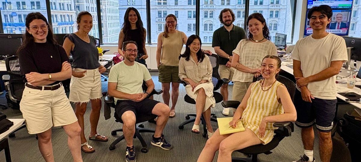 We wore shorts to the office. Our boss didn't.