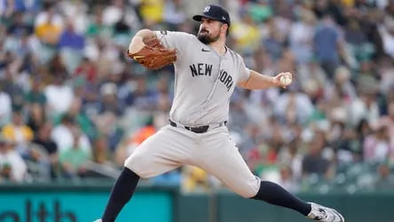 Yankees' Carlos Rodon strikes out seven in potential final rehab start