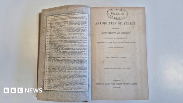 Book hidden in fireplace returned to Australian library 150 years overdue