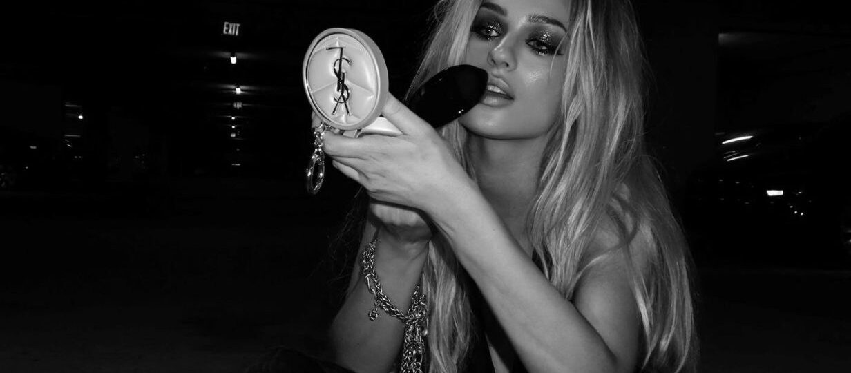 How Inga Terner’s Dark Rock-and-Roll Beauty Aesthetic Became a Viral Counterpoint to the Clean Girl Era