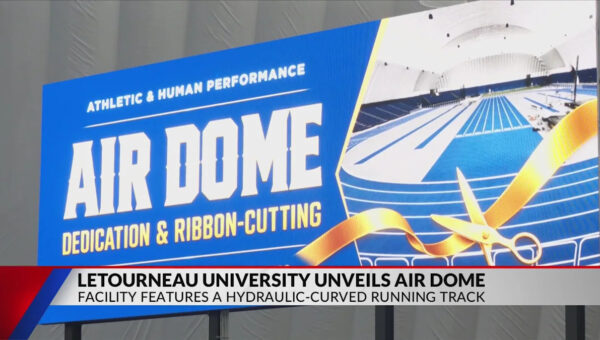 LeTourneau celebrates opening of Air Dome inflatable indoor athletic facility