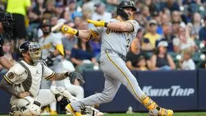 Pirates hang on to beat Brewers again; Horwitz has clutch swing