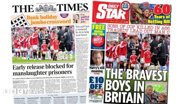 The Papers: ‘Killers blocked from early release’ and ‘Harry should fund security’