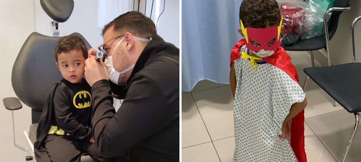My young patients fly into surgery dressed as superheroes. Surgery became a lot less scary for them.