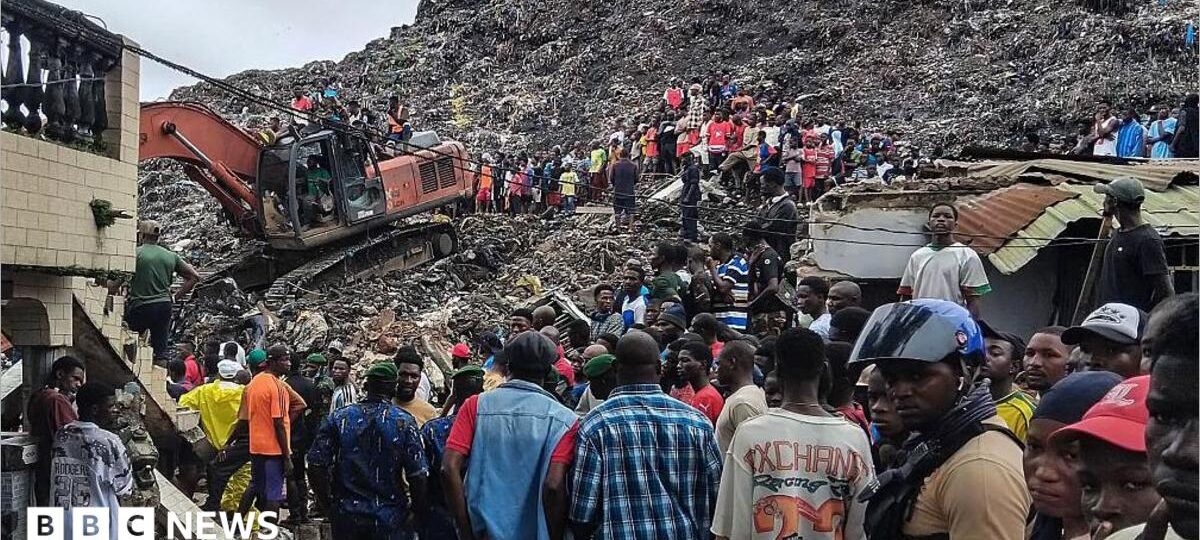 Guinea rubbish landfill collapse kills 30