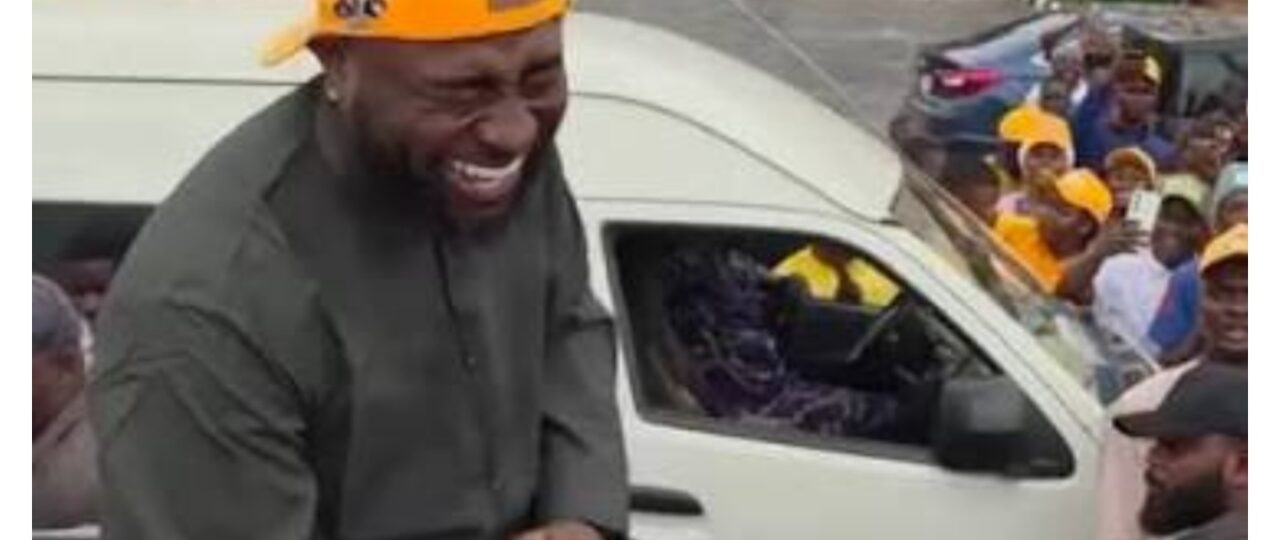 Davido joins Adeleke at Osun campaign rally