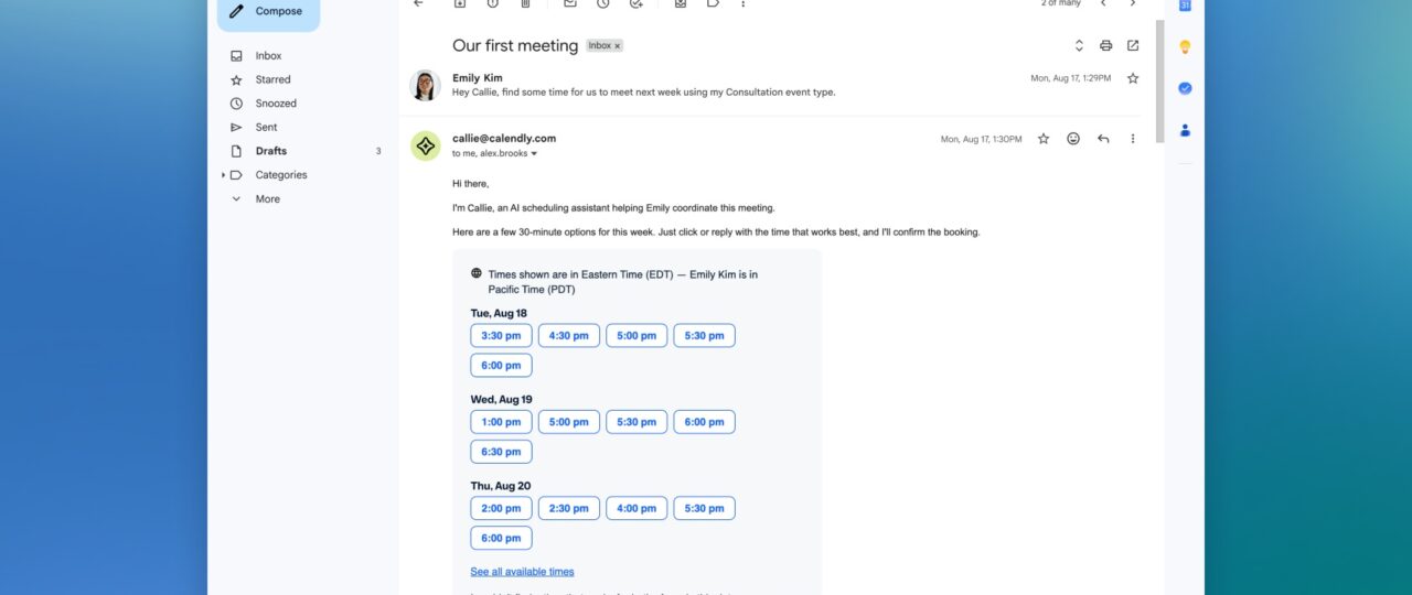 Calendly throws its hat into meeting note-taker circus