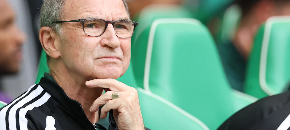 “Transfers! Wondering when that was coming out. All right. Cheerio, lads, OK?” Martin O’Neill