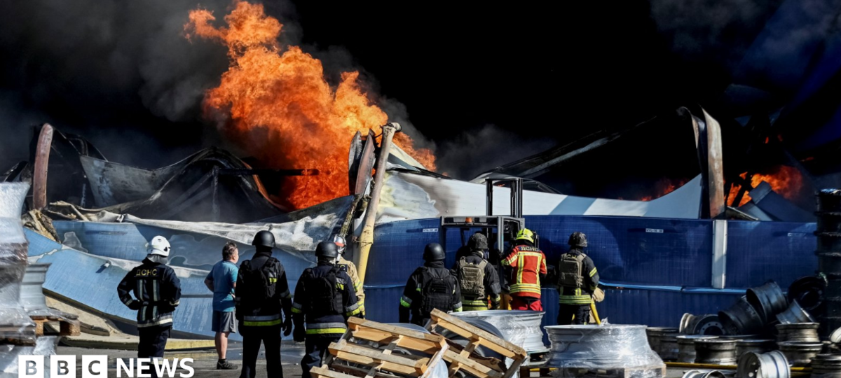 At least 27 dead and hundreds evacuated after strike on Kyiv warehouse