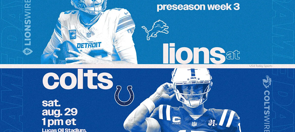 Where to watch Lions vs. Colts in NFL preseason today