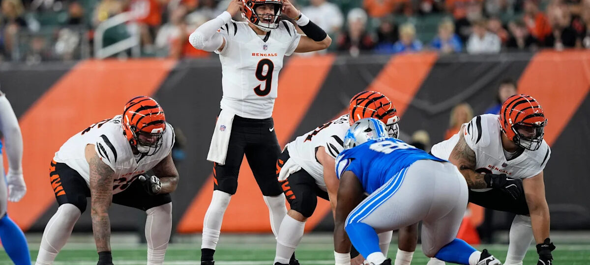 Joe Burrow starts and backup Joe Flacco throws a TD pass as Bengals beat Lions 16-14