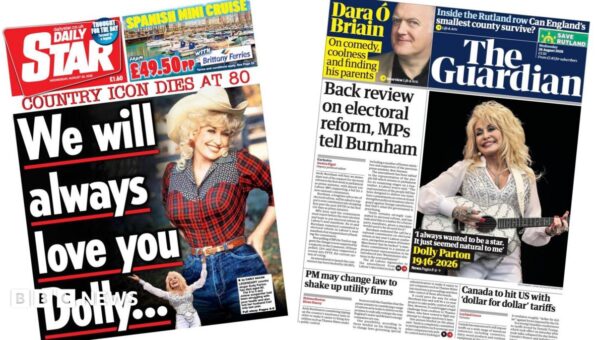 The Papers: ‘We will always love you, Dolly’