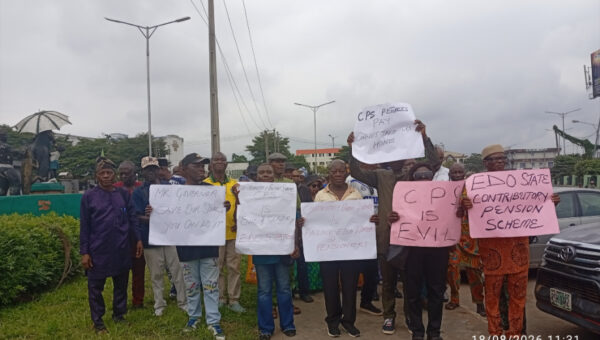 Edo retirees protest against Contributory Pension Scheme, demand return to old system