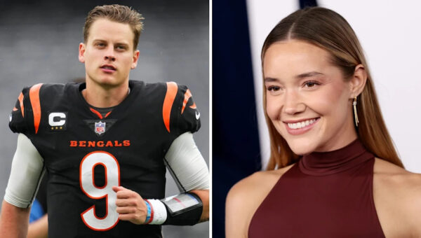 Joe Burrow turns heads with post-practice moment on the field with girlfriend Olivia Ponton