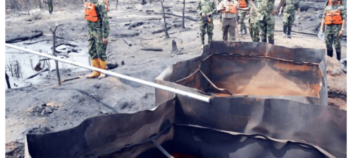Troops uncover 3,120 litres of stolen crude, refining equipment in Rivers forest