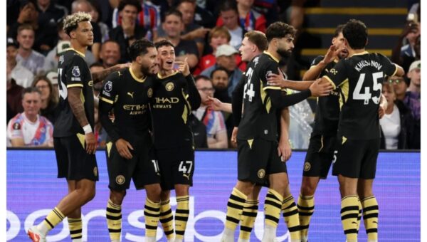 EPL table: Man City go top with 4-1 thrashing of Crystal Palace