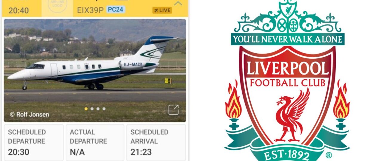 Sky reporter tracks private jet heading to Liverpool sparking fresh transfer speculation