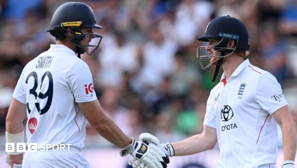 Smith & Cox help England to 248-9 on truncated day one